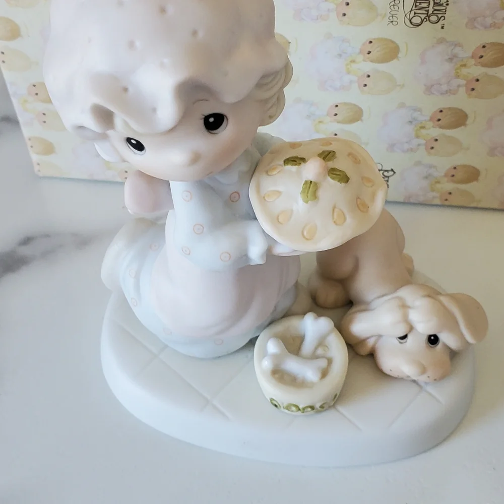 Precious Moments Dropping Over For Christmas Figurine 1982